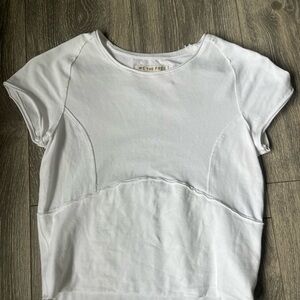 We The Free White Fitted Short Sleeve Tee